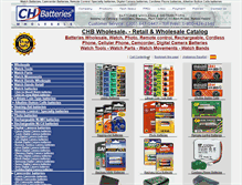 Tablet Screenshot of chbwholesale.com